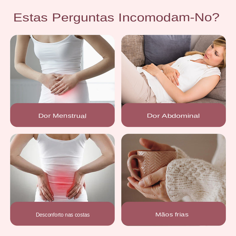 Cinto Anticólica Menstrual - Massageador e Aquecedor Portátil