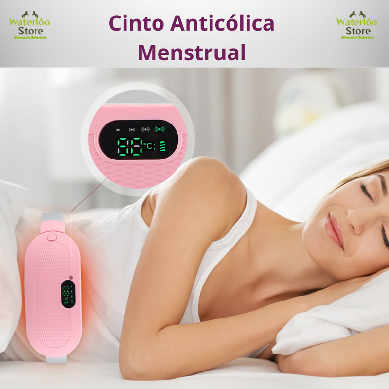 Cinto Anticólica Menstrual - Massageador e Aquecedor Portátil