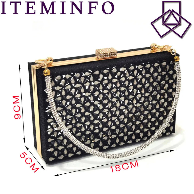 Sapato Feminino com Strass + Bolsa - Design Italiano