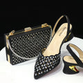 Sapato Feminino com Strass + Bolsa - Design Italiano