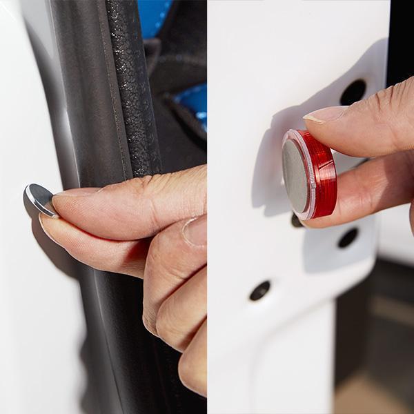 2  Peças de Conjunto de Luz de Segurança para Porta de Carro